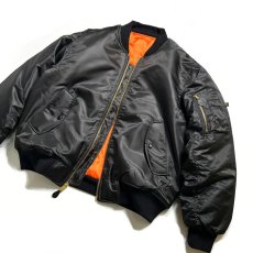 画像4: Rothco MA-1 Flight Jacket - Black (4)