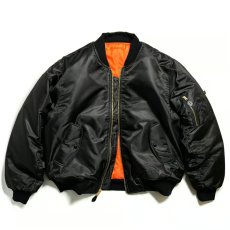 画像2: Rothco MA-1 Flight Jacket - Black (2)