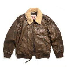 画像3: Levi's Leather Bomber Jacket - Light Brown (3)