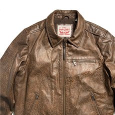 画像7: Levi's Leather Bomber Jacket - Light Brown (7)