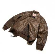 画像5: Levi's Leather Bomber Jacket - Light Brown (5)
