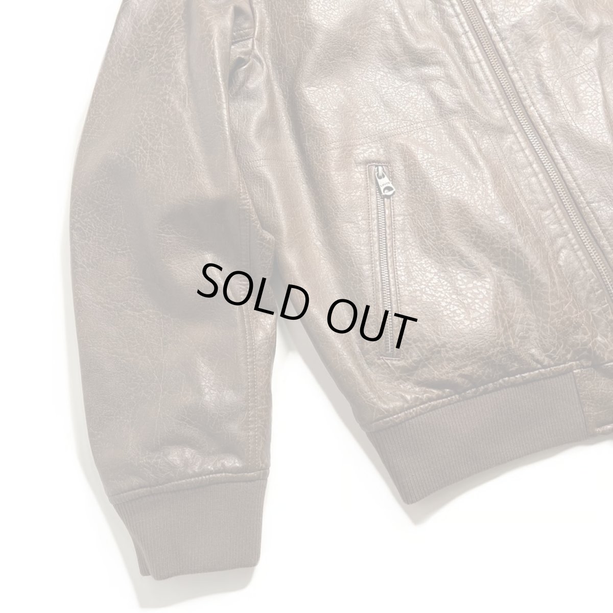 画像9: Levi's Leather Bomber Jacket - Light Brown (9)