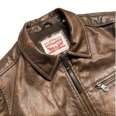 画像8: Levi's Leather Bomber Jacket - Light Brown (8)