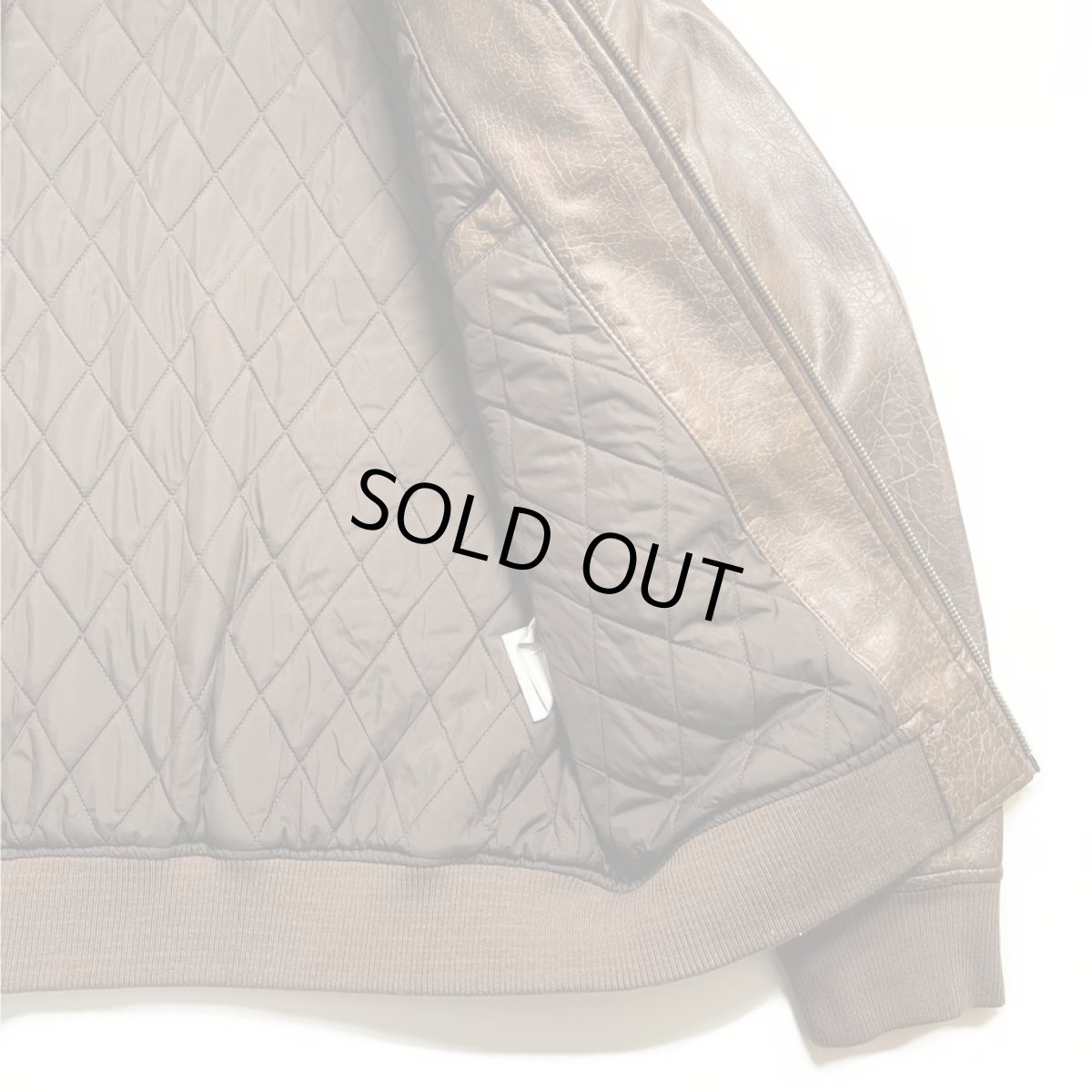 画像10: Levi's Leather Bomber Jacket - Light Brown (10)