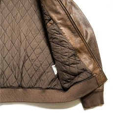 画像10: Levi's Leather Bomber Jacket - Light Brown (10)
