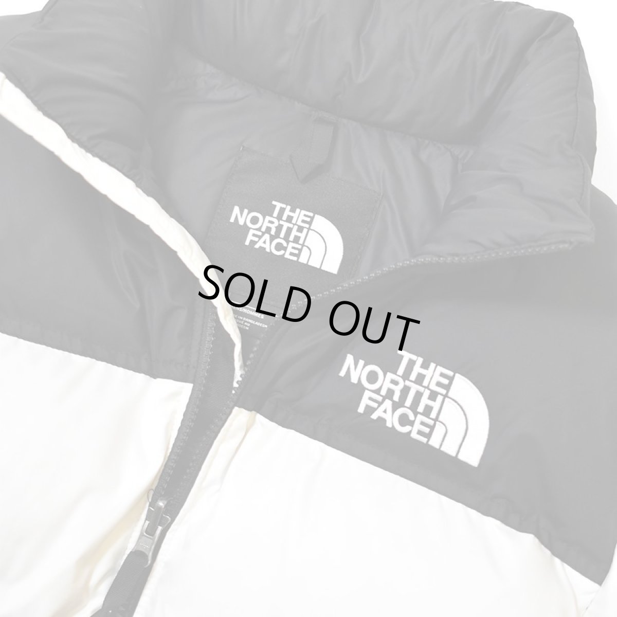 画像3: The North Face USA 1996 Retro Nuptse Jacket - White DuneｘBlack (3)