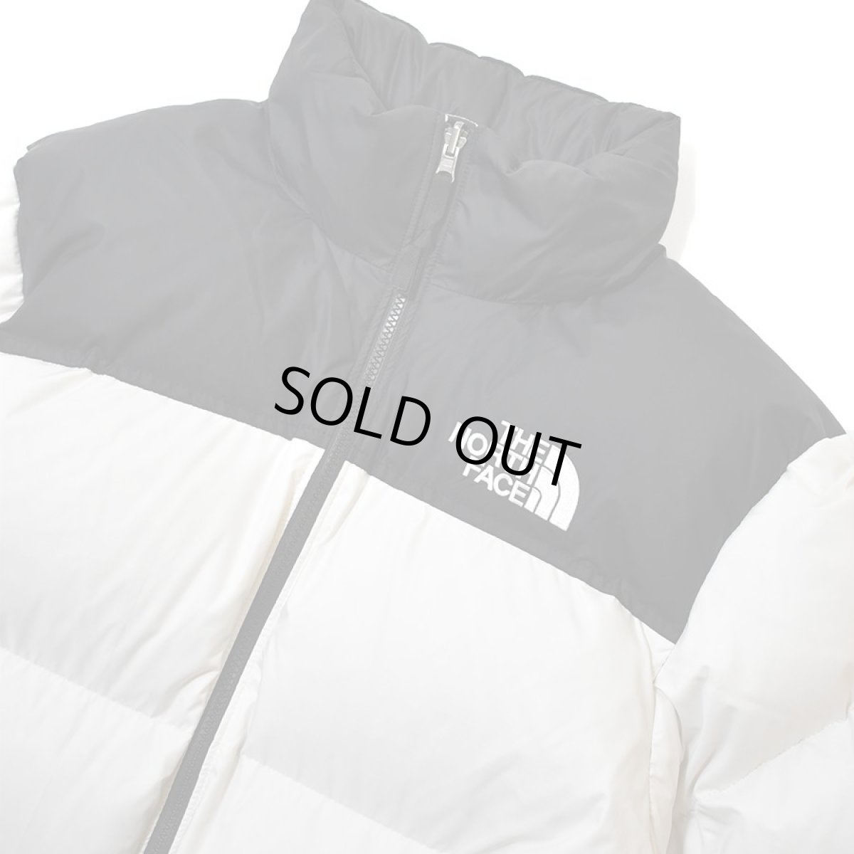 画像2: The North Face USA 1996 Retro Nuptse Jacket - White DuneｘBlack (2)