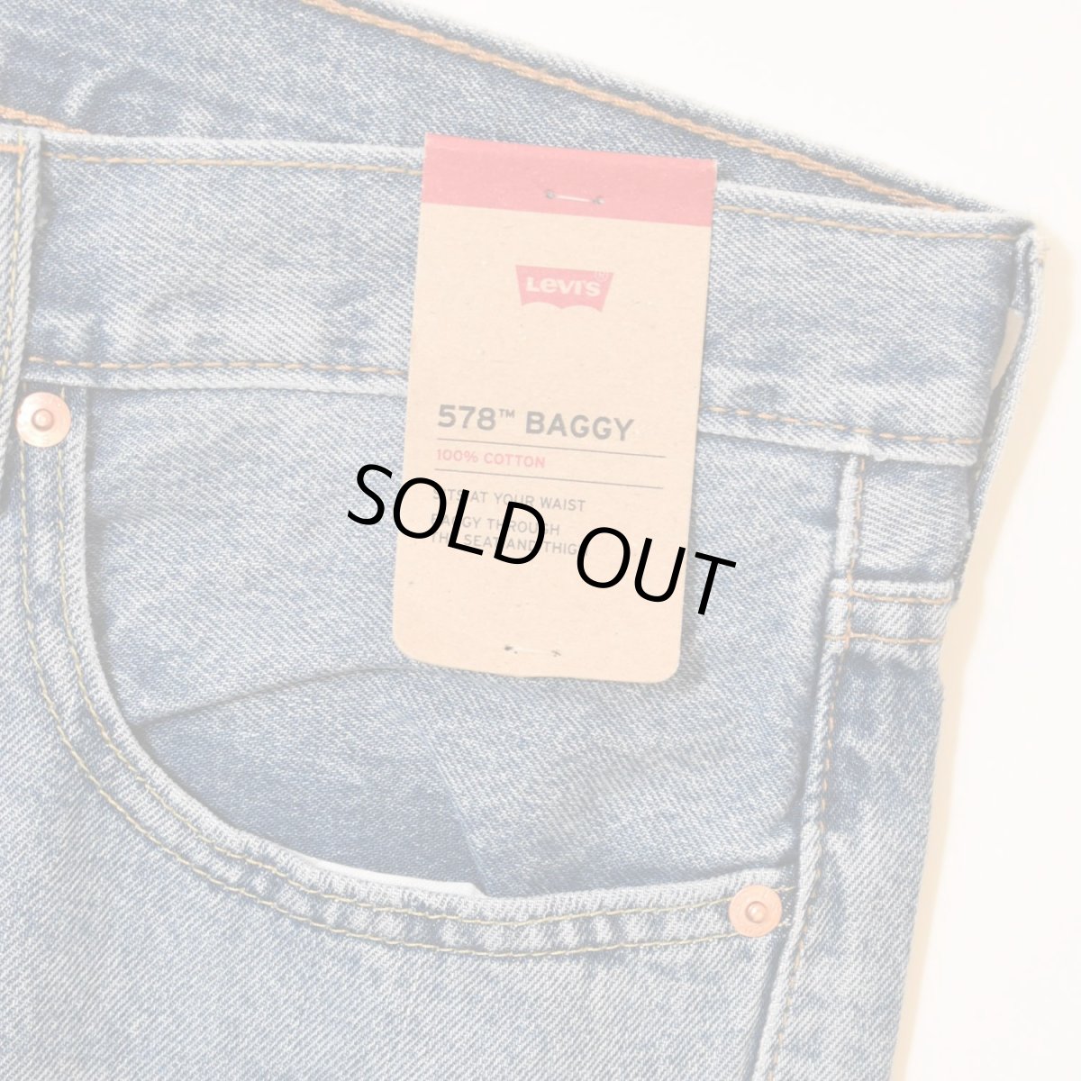 画像3: Levi's 578-0006 Baggy Jeans - Stonewash Indigo (3)