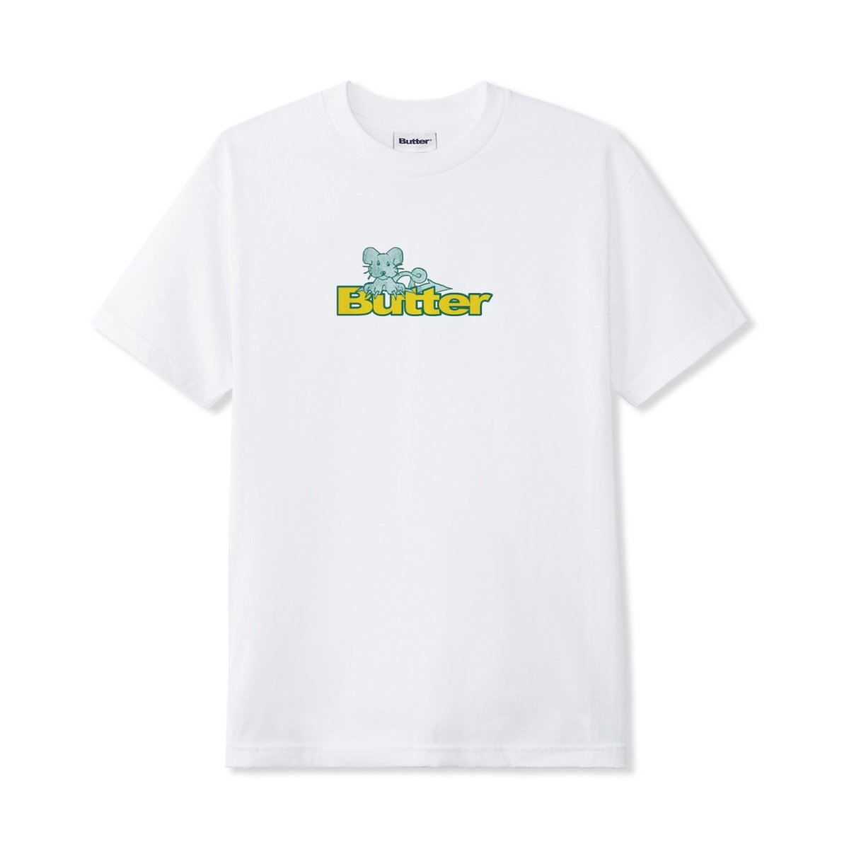 画像1: Butter Goods Rat Logo Tee - White (1)