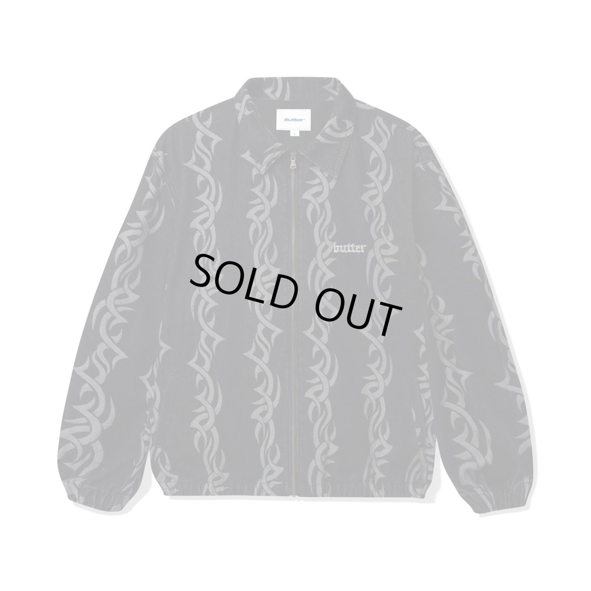 画像1: Butter Goods Tribal Denim Jacket - Black (1)