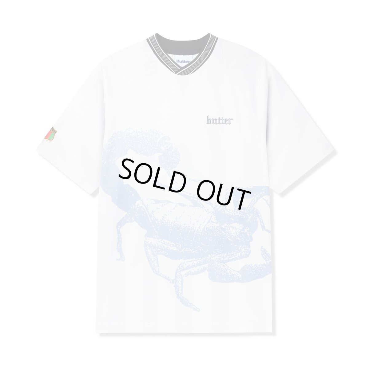 画像1: Butter Goods Scorpion Jersey - White (1)