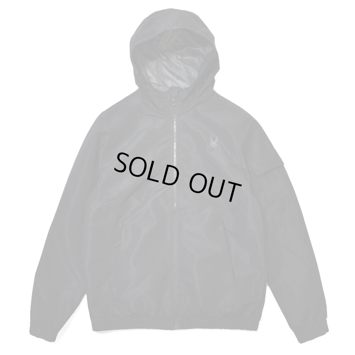 画像1: Spyder Hydroweb Nylon Hooded Jacket - Black (1)