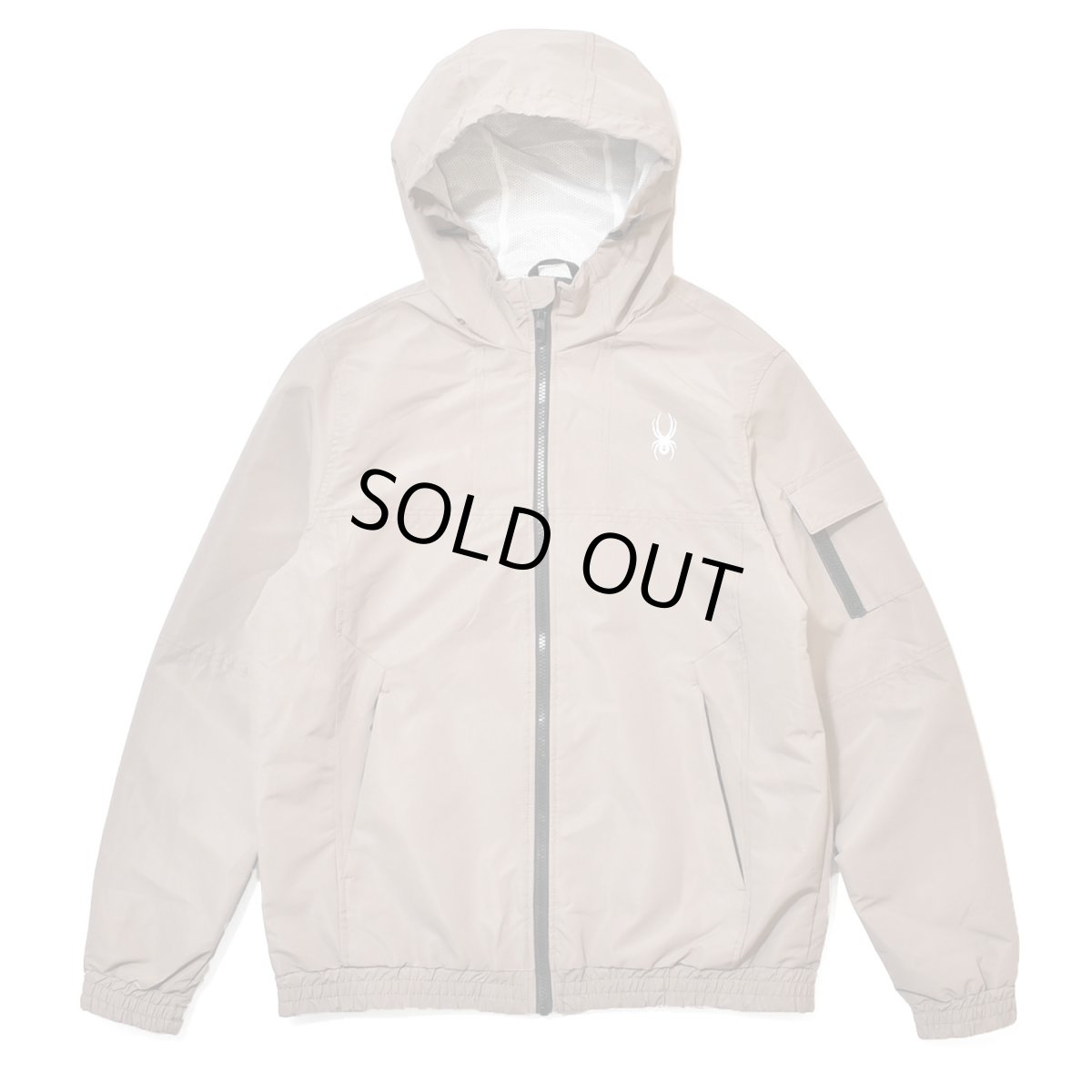画像1: Spyder Hydroweb Nylon Hooded Jacket - Khaki (1)