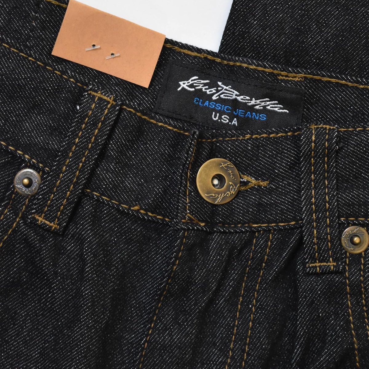 画像4: Kno-betta #620 Ultra Wide Leg Jean - Raw Black (4)