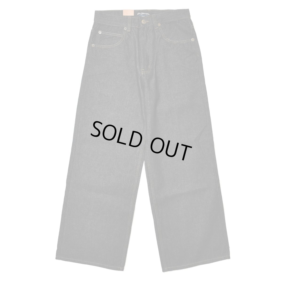 画像3: Kno-betta #620 Ultra Wide Leg Jean - Raw Black (3)