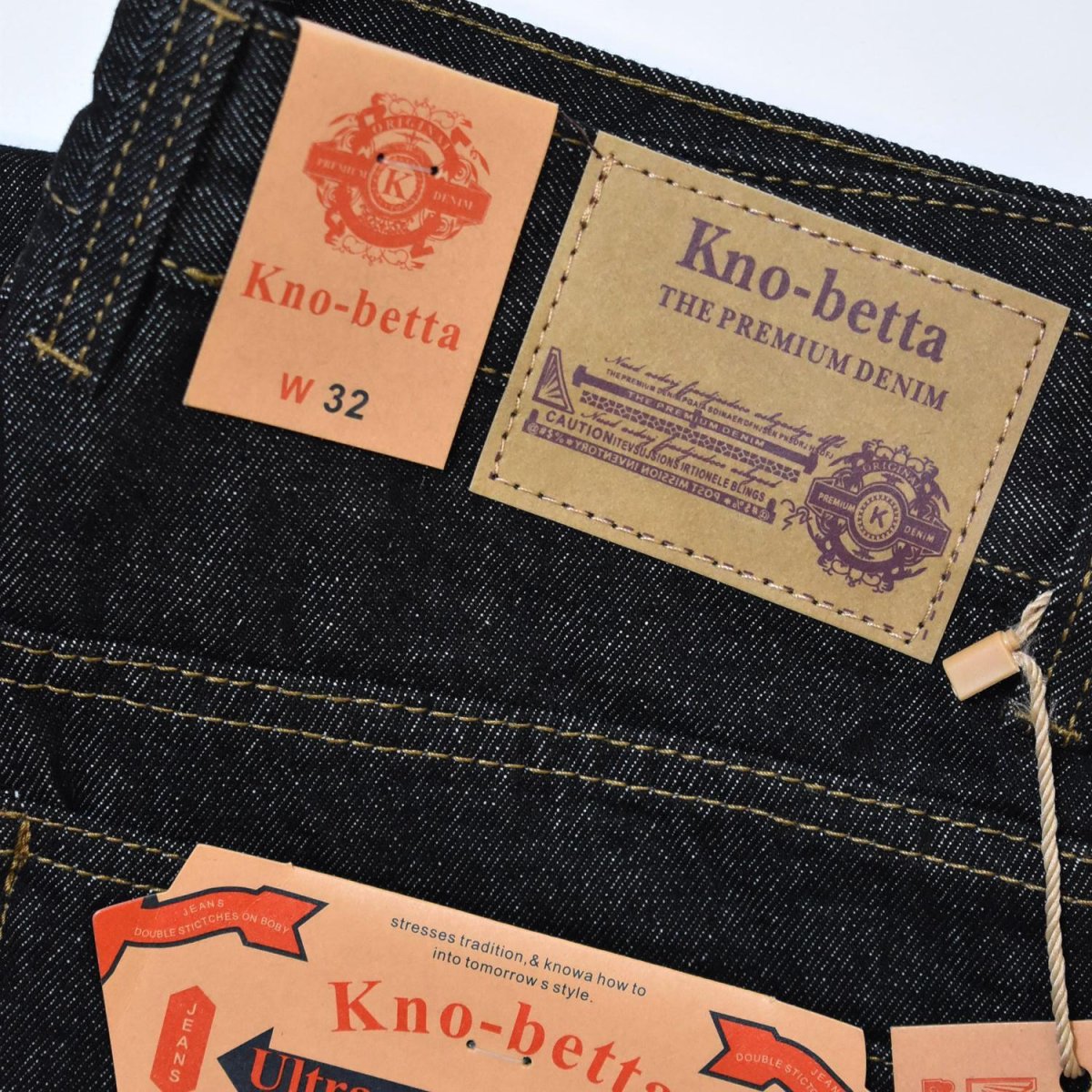 画像5: Kno-betta #620 Ultra Wide Leg Jean - Raw Black (5)