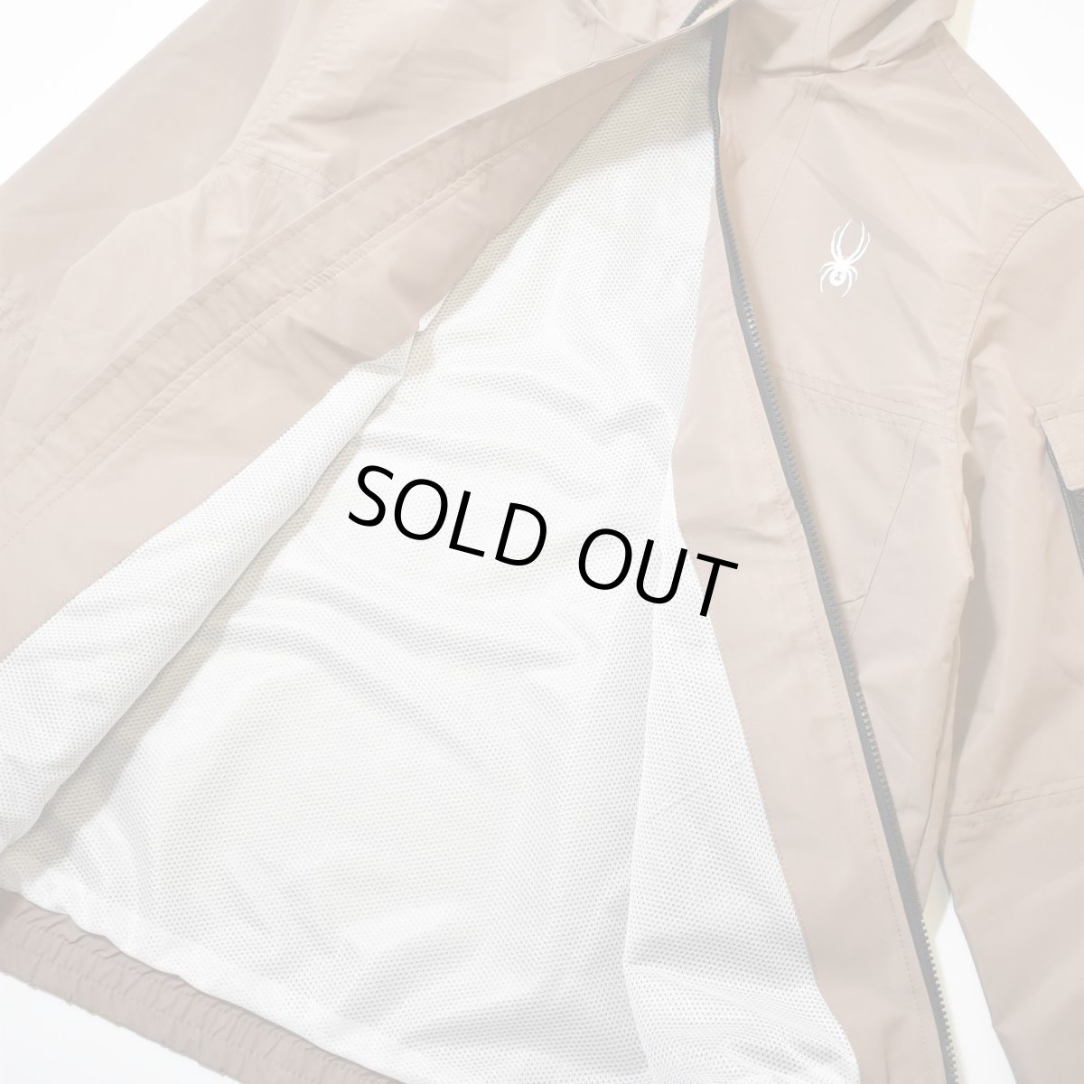 画像2: Spyder Hydroweb Nylon Hooded Jacket - Khaki (2)