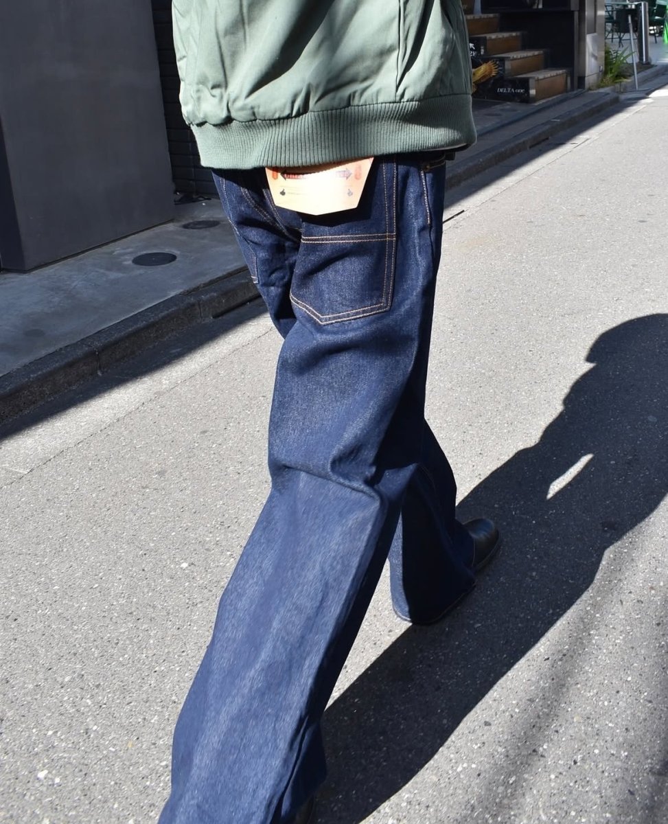 画像9: Kno-betta #620 Ultra Wide Leg Jean - Raw Blue (9)