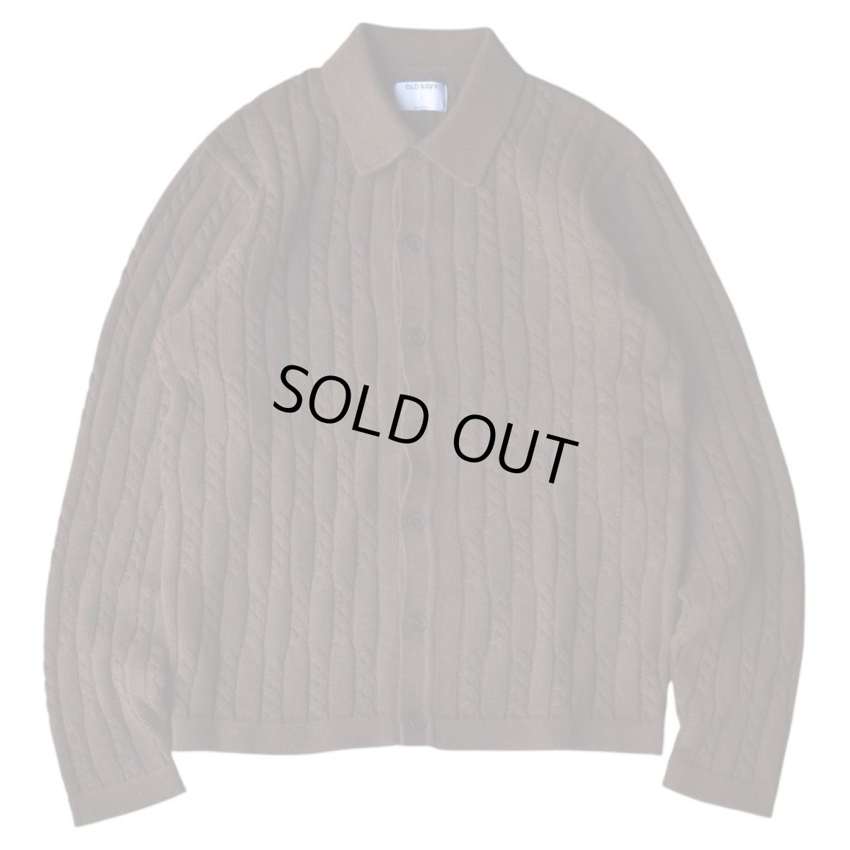 画像1: Old Navy Button Up Knit Cardigan - Brown (1)
