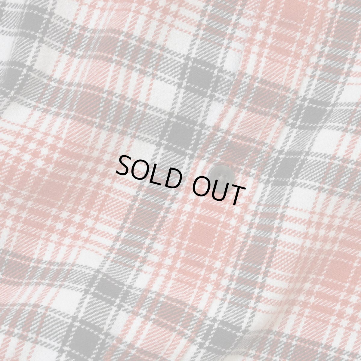 画像4: BDG Cropped Plaid Flannel Shirt - Light Red (4)