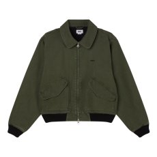 画像1: OBEY Denim CWU Jacket - Green Fadewash (1)