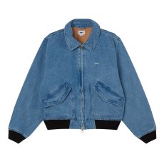 画像1: OBEY Denim CWU Jacket - Light Indigo (1)