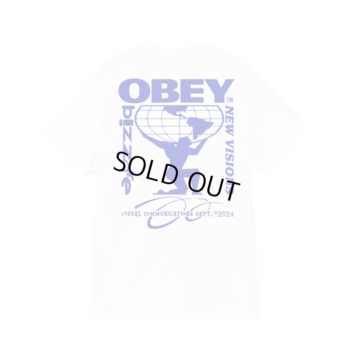 画像1: OBEY Bizzare New Tee - White Fadewash (1)