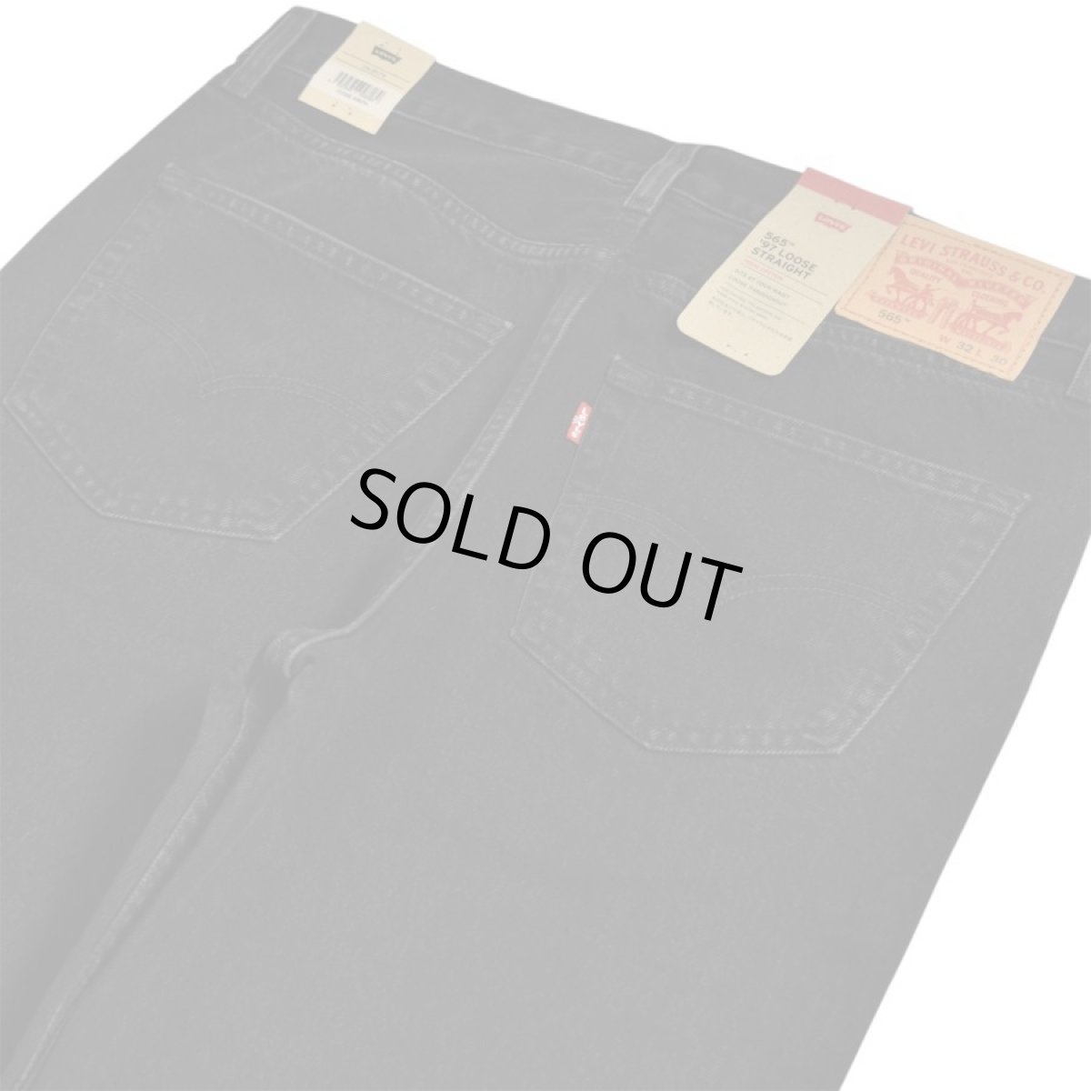 画像5: Levi's 565-0015 Loose Straight Jeans - Black (5)