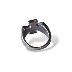 画像3: Cross Patee Ring - Silver/Black (3)