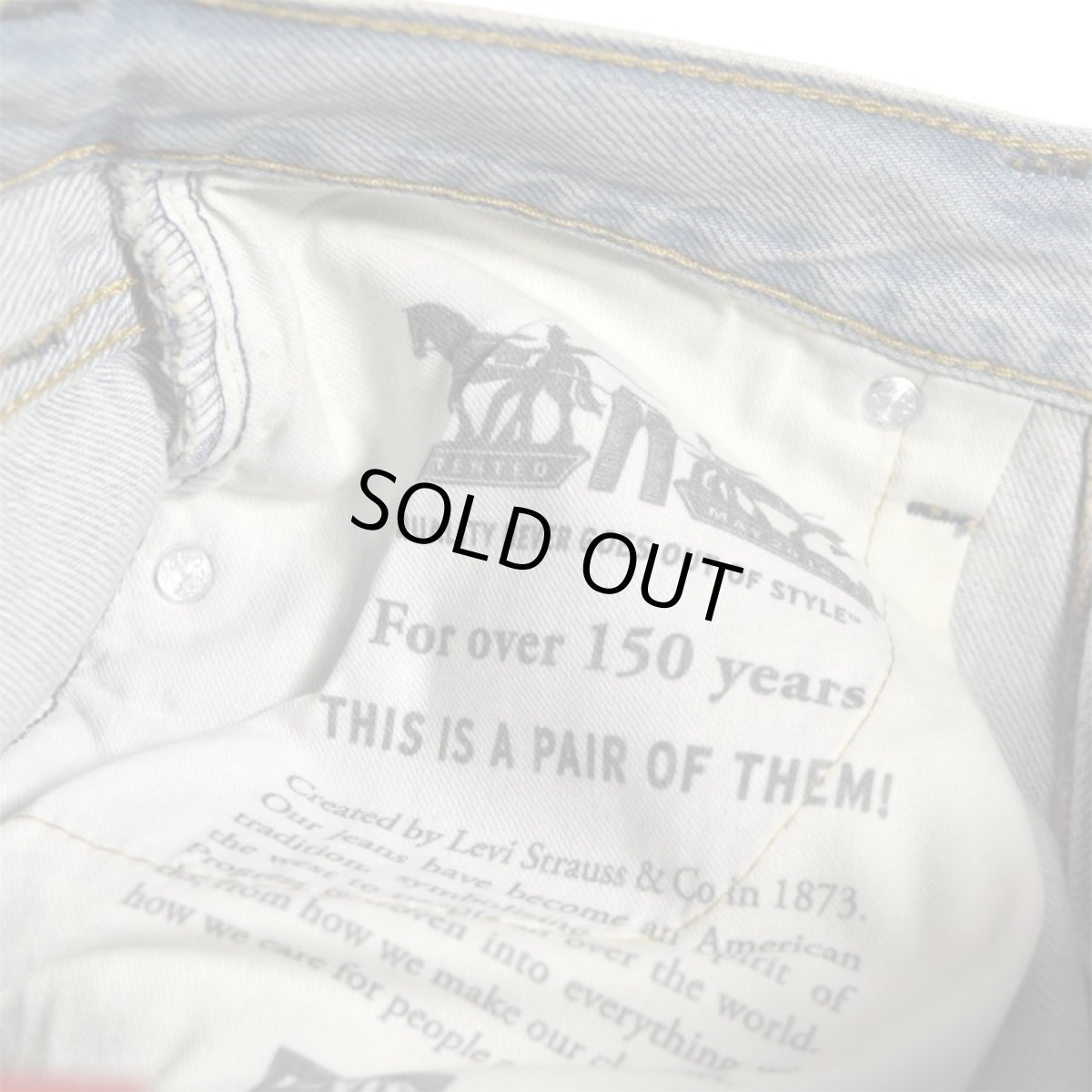 画像6: Levi's 565-0001 Loose Straight Jeans - Light Indigo (6)