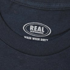 画像3: REAL Skateboards Oval T-Shirts - Navy (3)