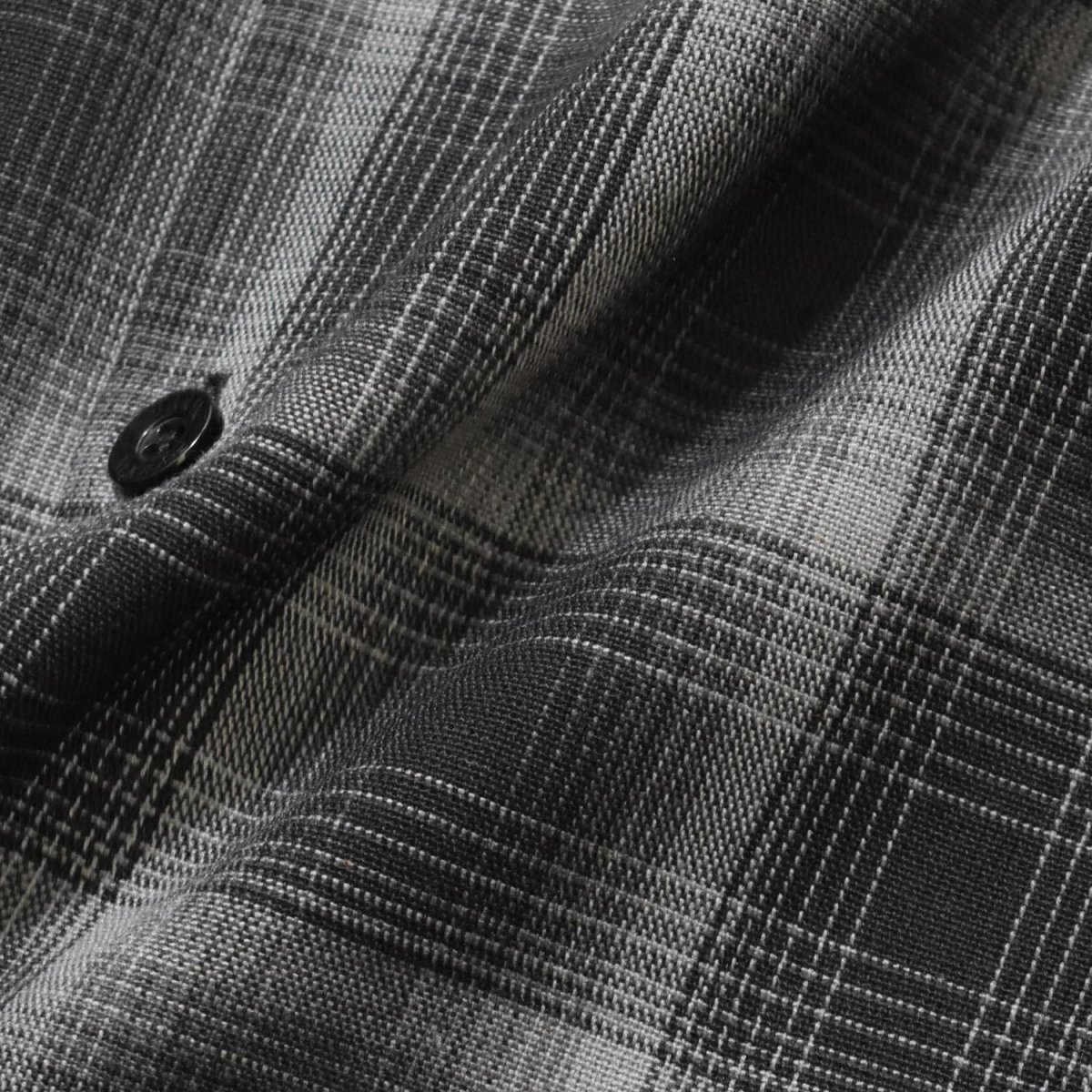 画像3: FB County S/S Checker Flannel Shirts - Black/Black (3)