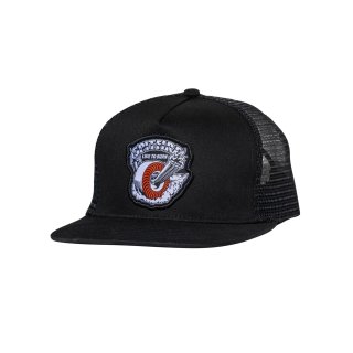 Skelephunk Mets Warp Snapback Hat - Black - RAWDRIP