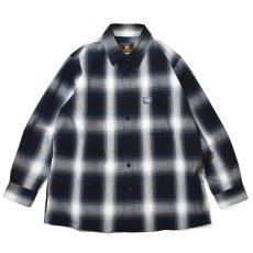 画像1: FB County L/S Checker Flannel Shirts - Royal/Grey/White (1)