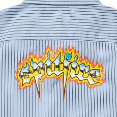画像6: Spitfire Chrome Venom Custom S/S Work Shirts - Light Blue / Navy (6)
