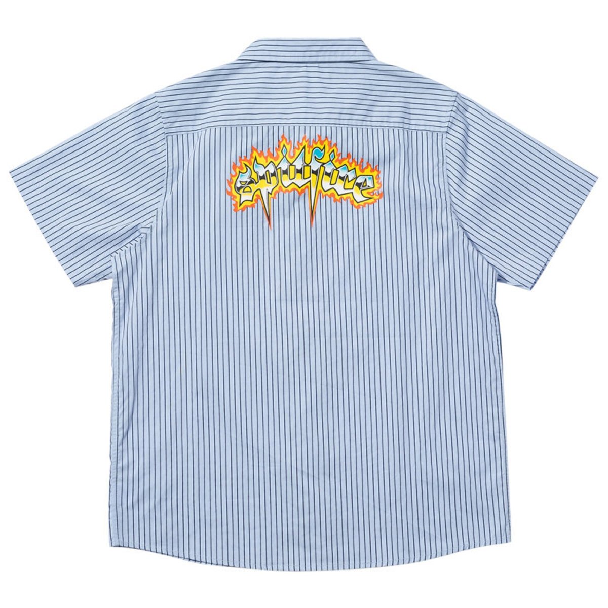 画像2: Spitfire Chrome Venom Custom S/S Work Shirts - Light Blue / Navy (2)