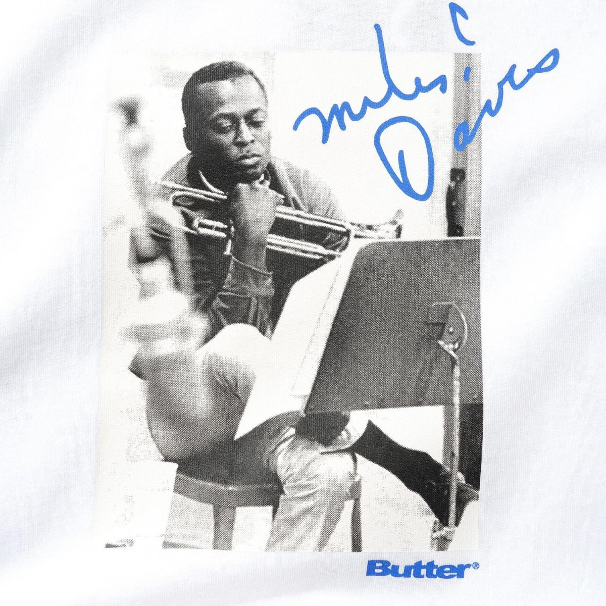 画像3: Butter Goods x Miles Davis Kind Of Blue Tee - White (3)