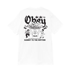 画像2: OBEY Submit To The Rhythm - White Faded Wash (2)