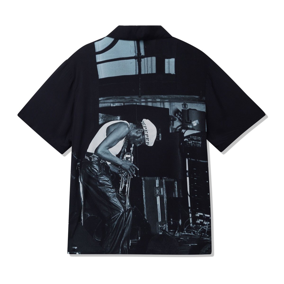 画像2: Butter Goods x Miles Davis Savoy Rayon S/S Shirts - Black (2)