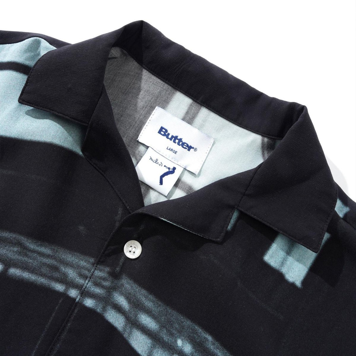 画像3: Butter Goods x Miles Davis Savoy Rayon S/S Shirts - Black (3)