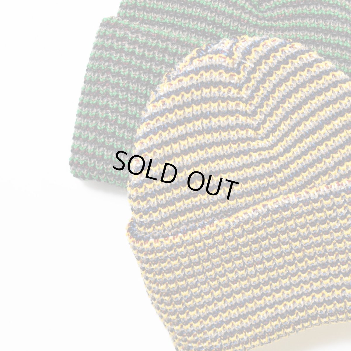 画像2: Artex Knitting Mills Cuff Beanie - Yellow / Green (2)