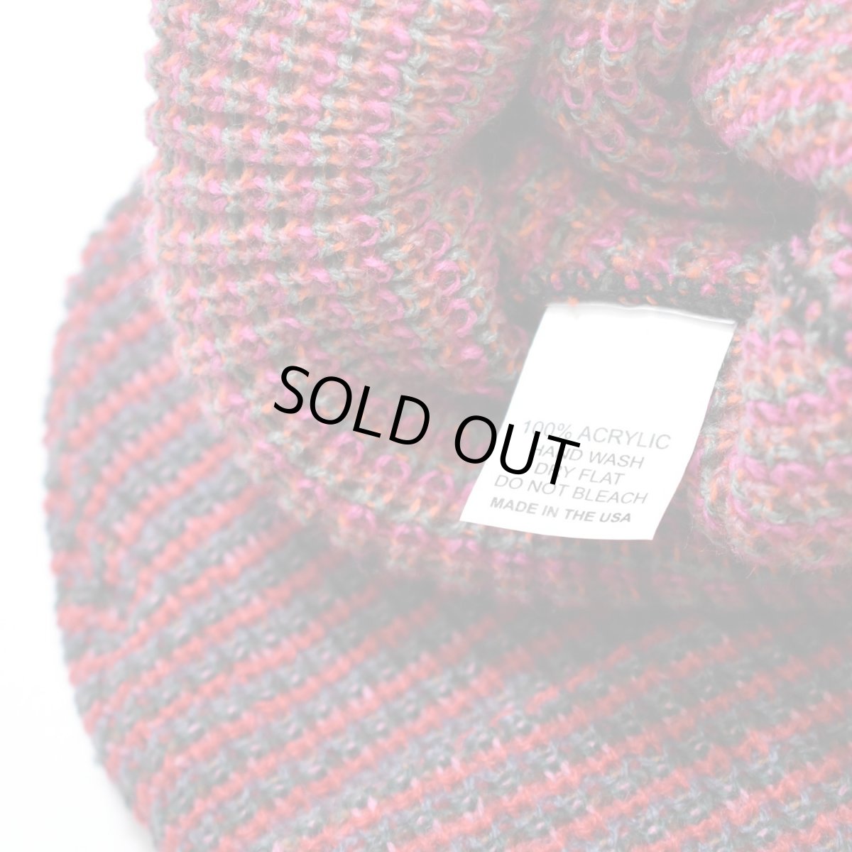 画像3: Artex Knitting Mills Cuff Beanie - Pink / Red (3)
