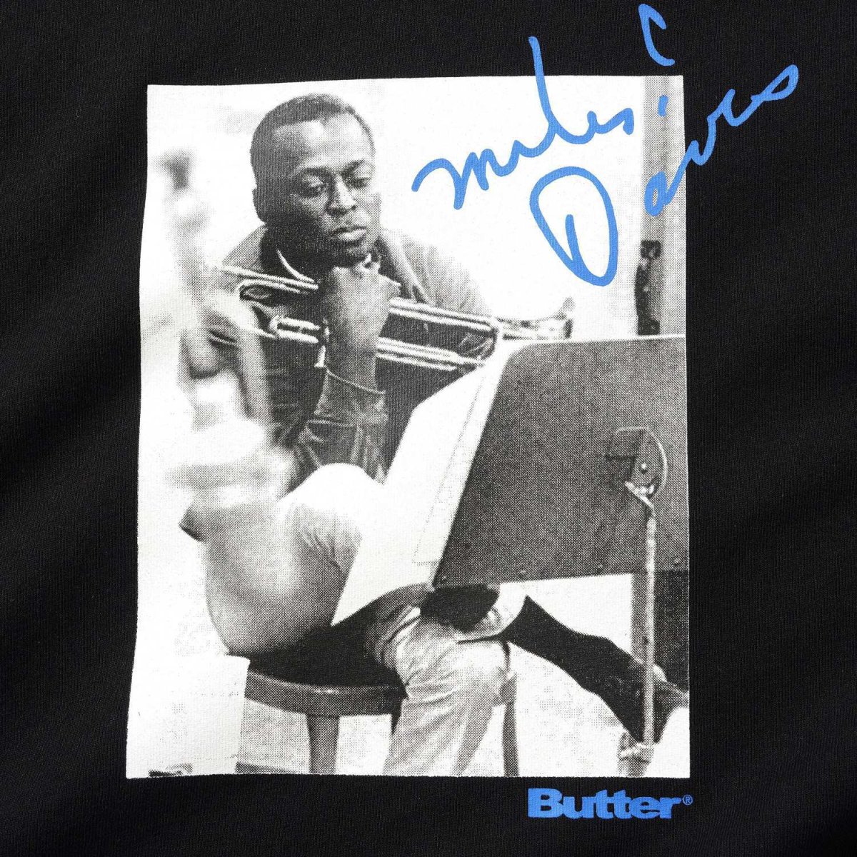 画像3: Butter Goods x Miles Davis Kind Of Blue Tee - Black (3)