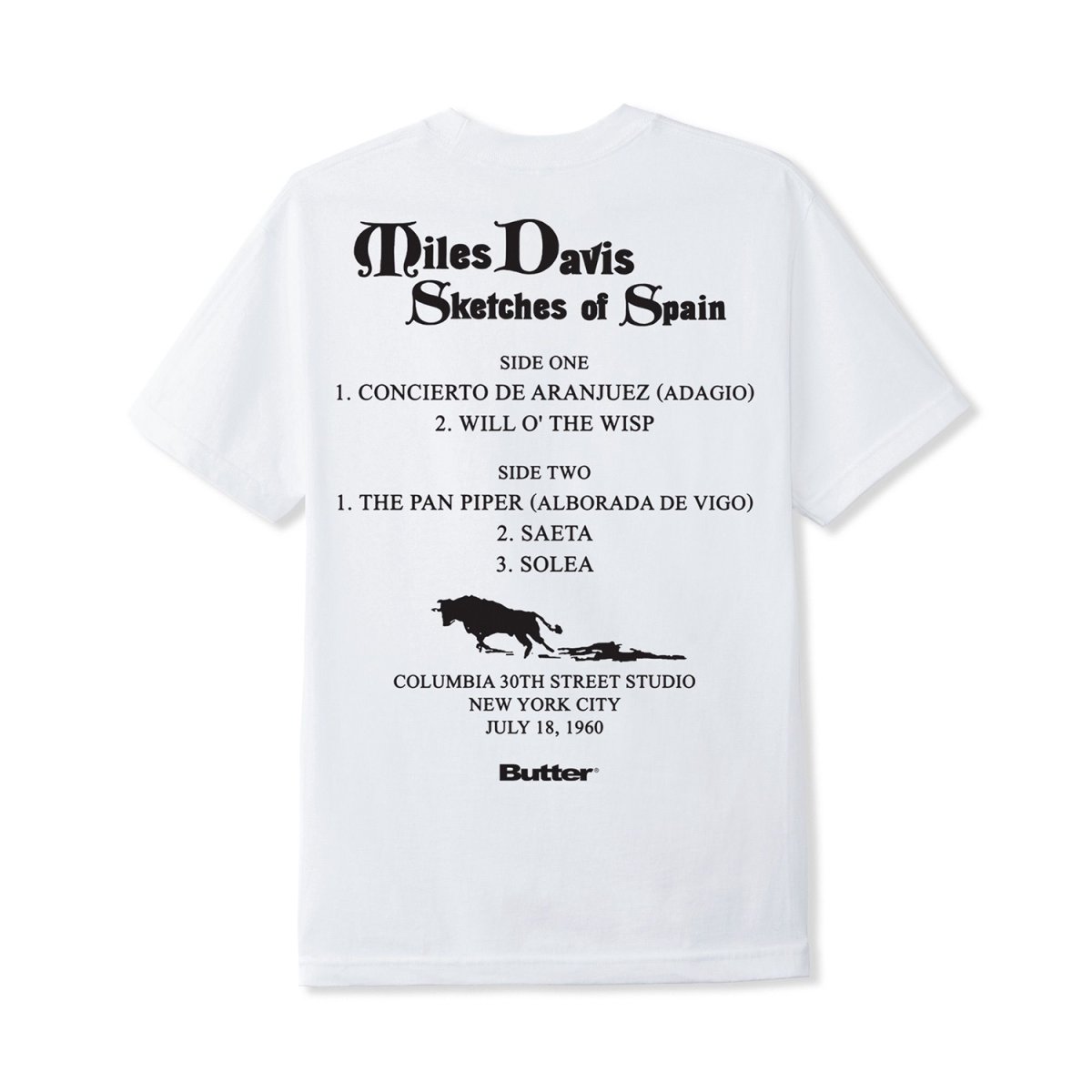 画像2: Butter Goods x Miles Davis Sketches of Spain Tee - White (2)