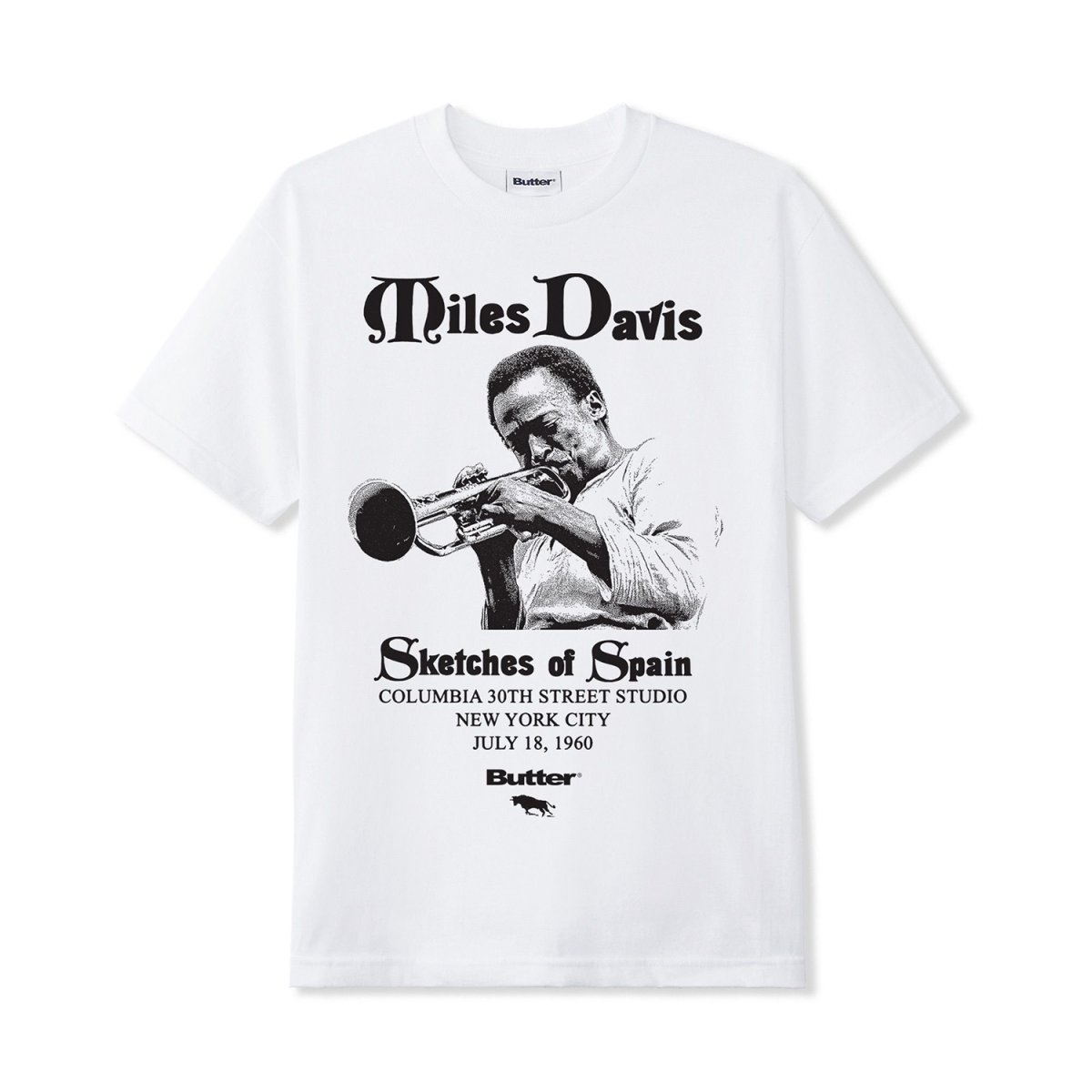 画像1: Butter Goods x Miles Davis Sketches of Spain Tee - White (1)