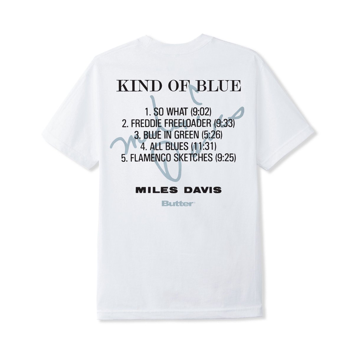 画像2: Butter Goods x Miles Davis Kind Of Blue Tee - White (2)