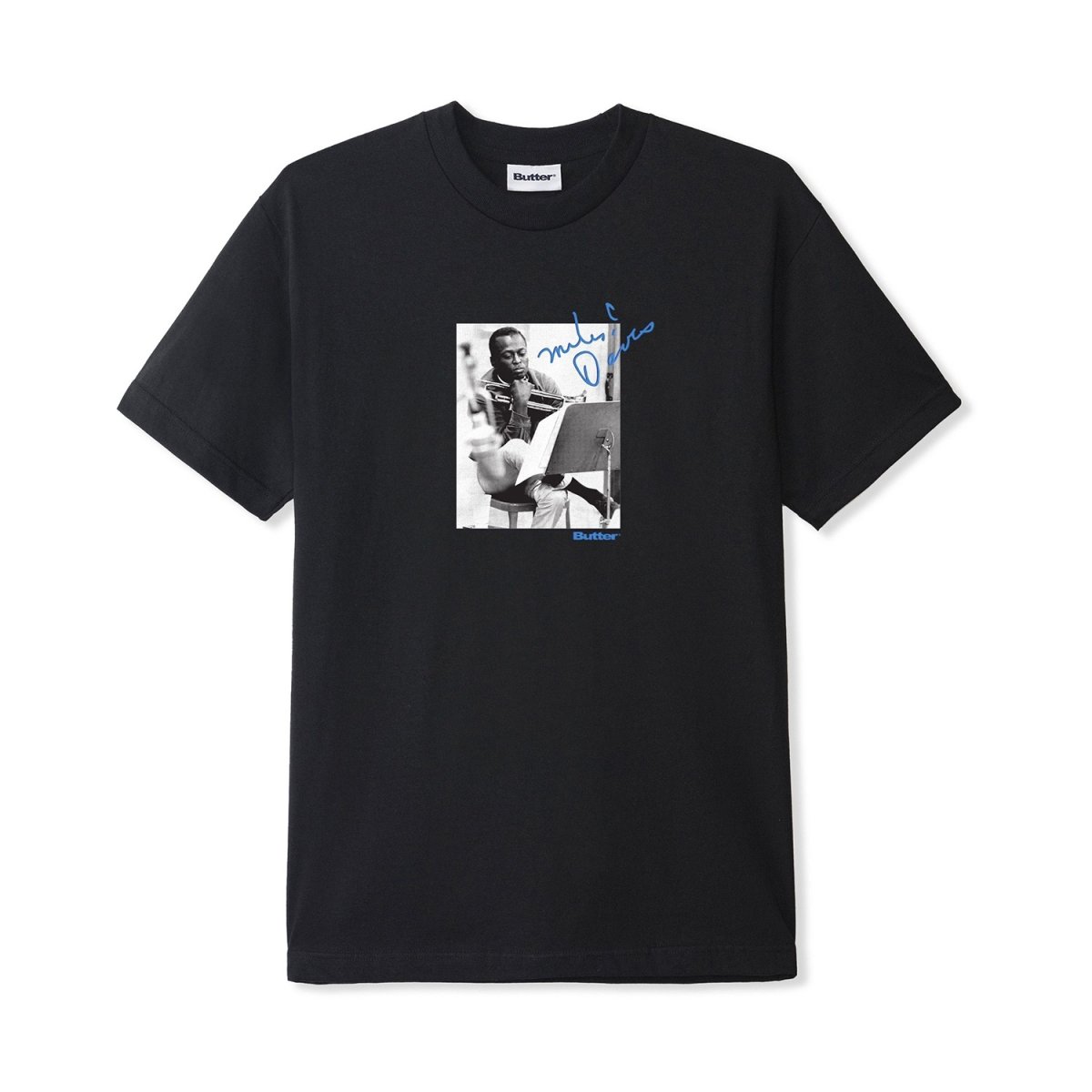 画像1: Butter Goods x Miles Davis Kind Of Blue Tee - Black (1)