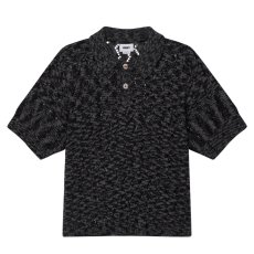 画像1: OBEY Andre Polo Sweater - Black Faded Wash (1)
