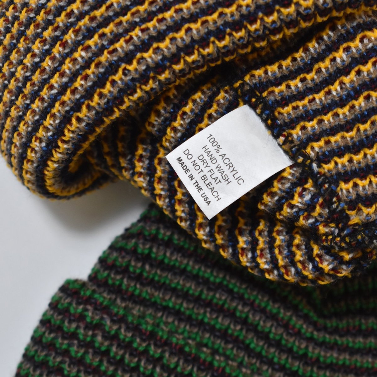 画像3: Artex Knitting Mills Cuff Beanie - Yellow / Green (3)
