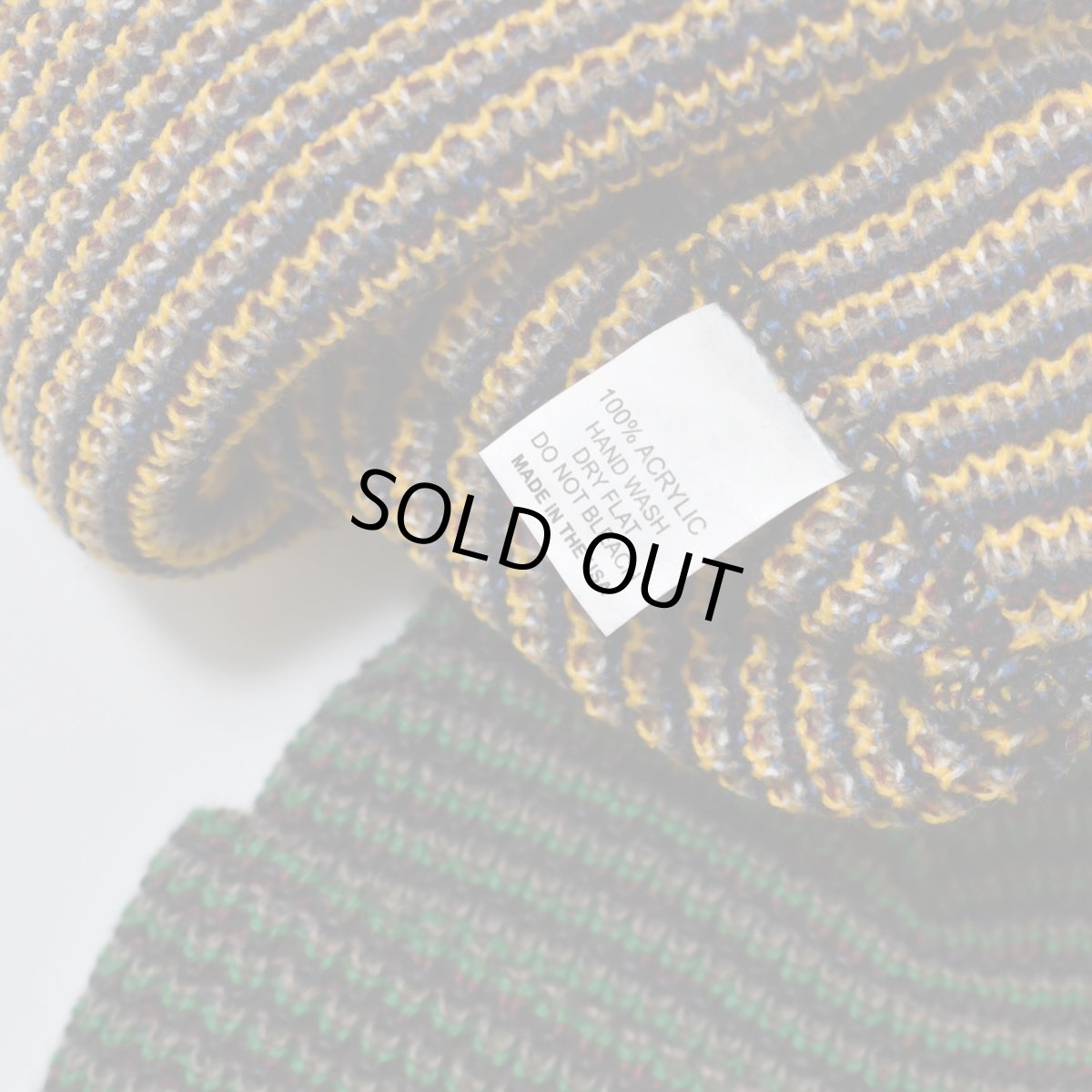 画像3: Artex Knitting Mills Cuff Beanie - Yellow / Green (3)